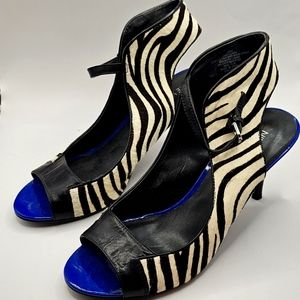 Nine west calf hair heels